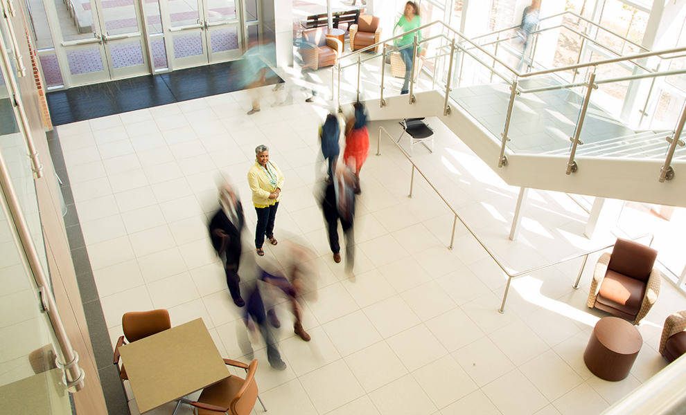 busy lobby