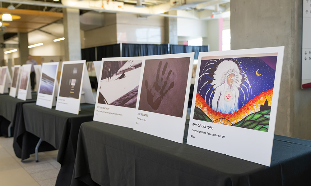 A row of images created by Ben Calf Robe students