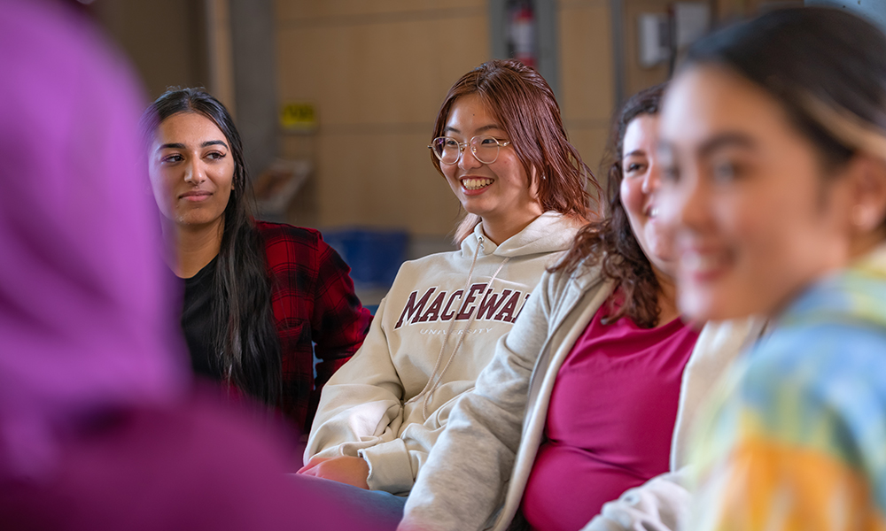 students sitting in group