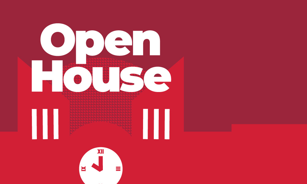 Open House banner.